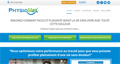 Desktop Screenshot of fr.physiomax.ca
